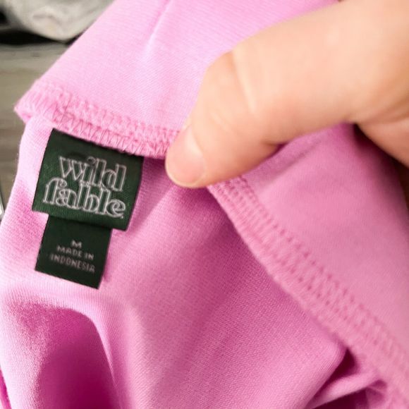 Wild Fable Active Mini Tennis Skirt Women’s Pink Knit A-Line‎ Stretch Drawstring - Picture 10 of 11